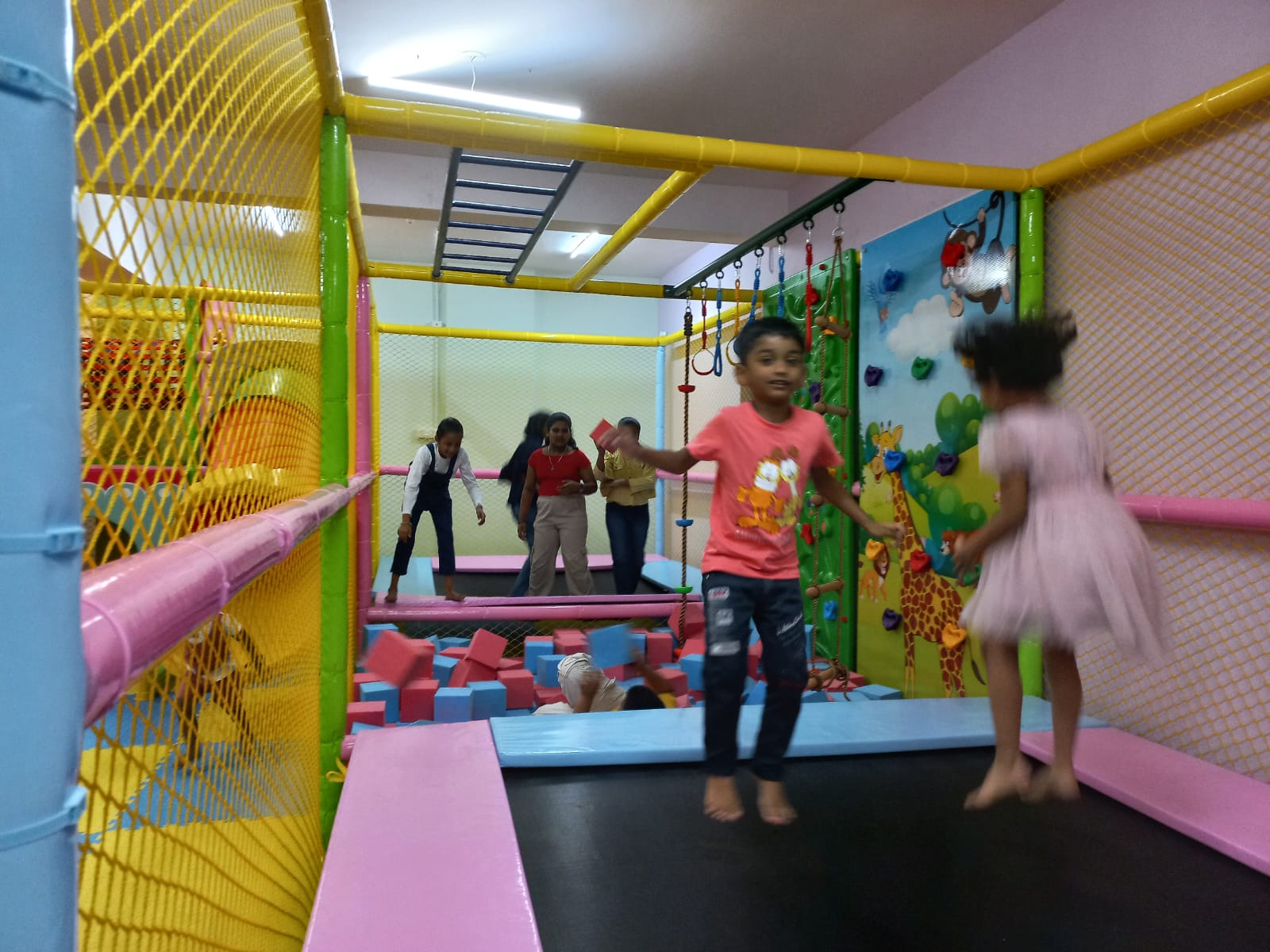 Jumping games and trampolines